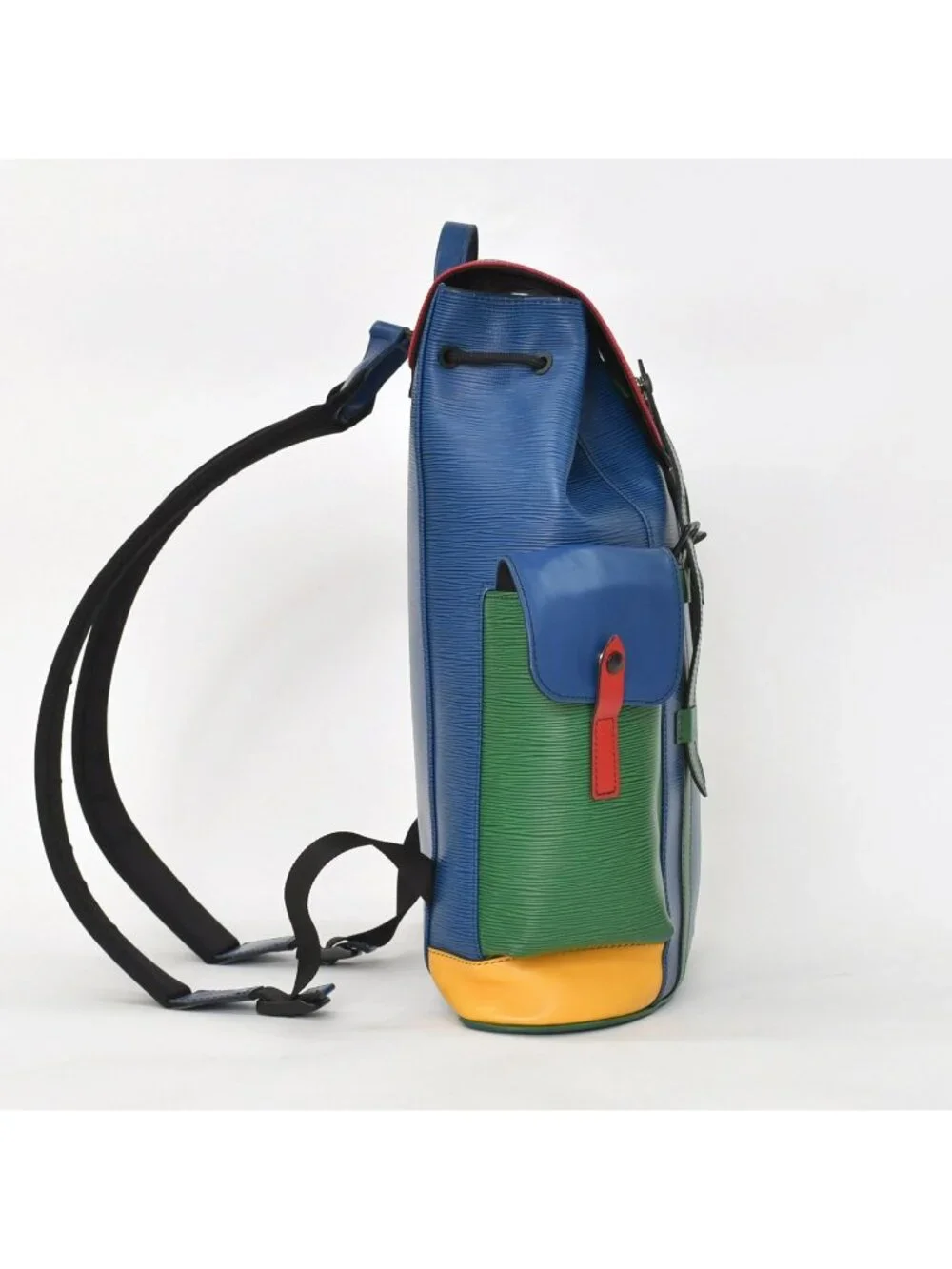 Louis Vuitton Epi Christopher PM Backpack Blue Red Green